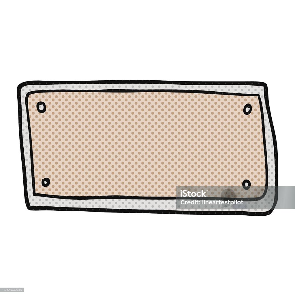 Comic Style Rectangle Sign Comic Book Style Cartoon Blank Sign Stock Illustration - Download Image ...