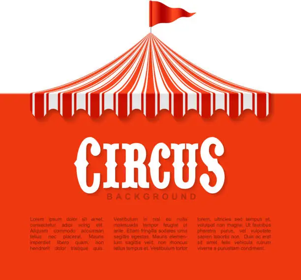 Vector illustration of Circus poster background