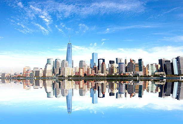 istock New York City Skyline Reflected in Water 519356230