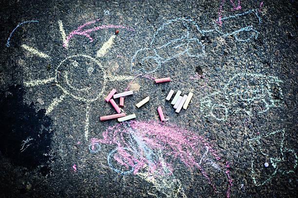 istock Chalk drawing of sun 519358497