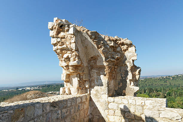 istock Ruins and details Crusader fortress 519358563