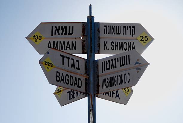 istock Direction Sign at the Golan Heights 519359442