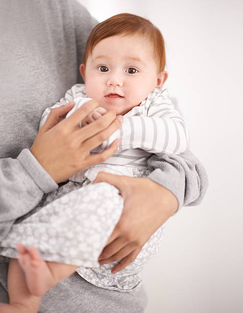 istock Mommy says only one more month before I start crawling 519360087