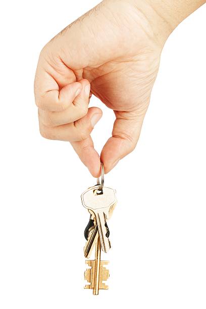 istock Bunch of keys in hand 519360120