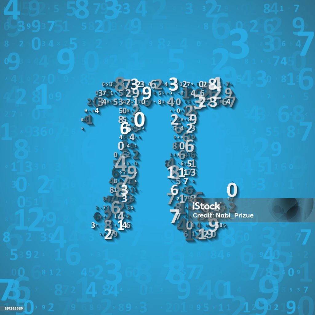 Constant Math Drawing The Mathematical Constant Pi Stock Illustration - Download Image Now ...