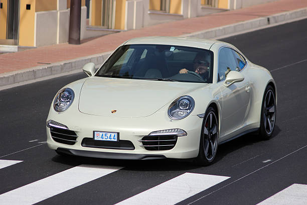 porsche 911 50 rocznica wydanie w monte-carlo, monako - outdoors car convertible wealth zdjęcia i obrazy z banku zdjęć