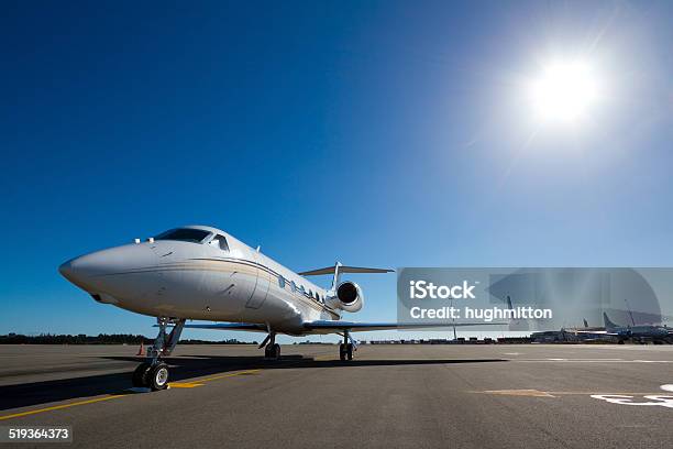 Jet Awaits Stock Photo - Download Image Now - Corporate Jet, Airplane, Business