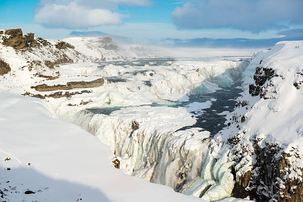 istock Powerful Gulfoss or Golden waterfall in winter, Iceland 519369218