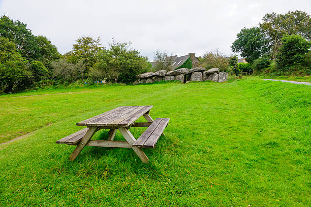 istock Picnic table near Mougau Bian 519369972