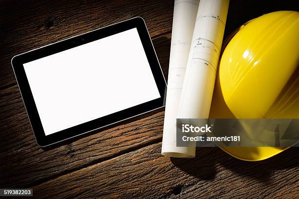 Tablet Computer Stock Photo - Download Image Now - Architect, Architecture, Blank