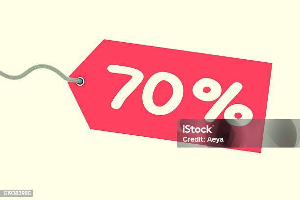 Price Tag 70 Percent Red Price Tag Isolated Stock Photo - Download Image Now - 70-79 Years, Active Seniors, Advertisement