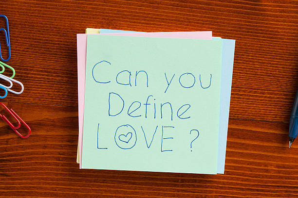 istock Can you define love written on a note 519388102