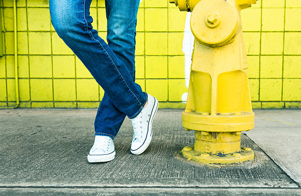 istock Woman posing in jeans 519389238