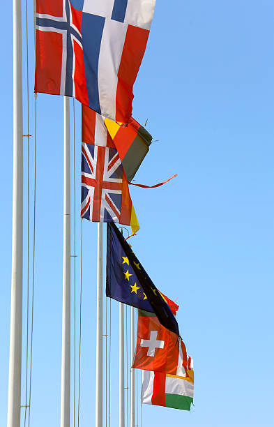 istock flags of many nations in the wind 519390788