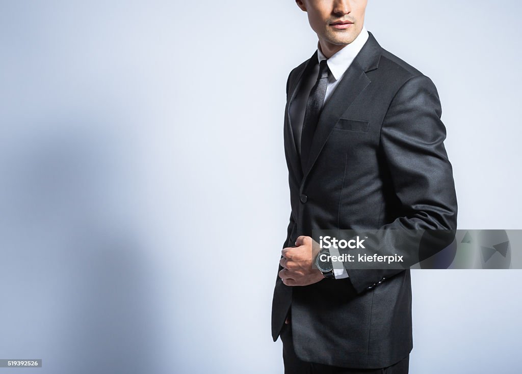 Man in suit Man in suit. Studio shot. Suit Stock Photo