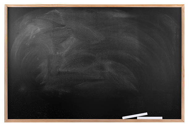 tableau noir avec cadre en bois. - simplicity blackboard education chalk photos et images de collection