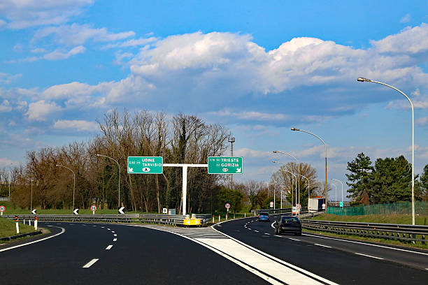 istock Highway junction in Northen Italy 519393616