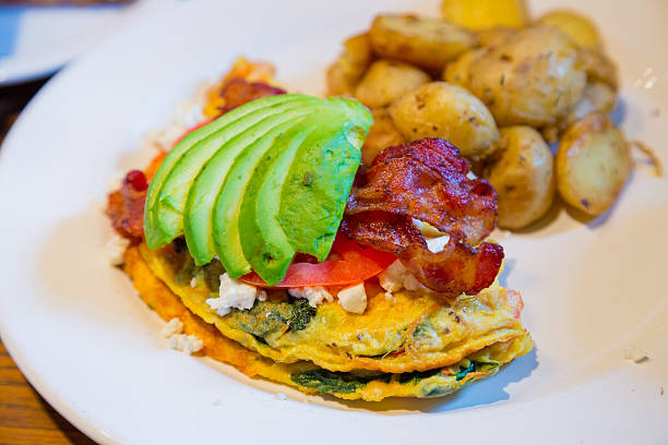istock Omelette or Omelet with Avocados 519394548