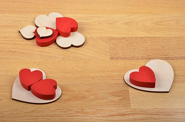 istock Heart on wooden background 519396238