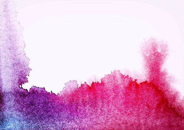 Textured Watercolor Painting Multi Colored Backgrounds