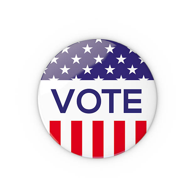 istock USA Vote pin badge 519403481