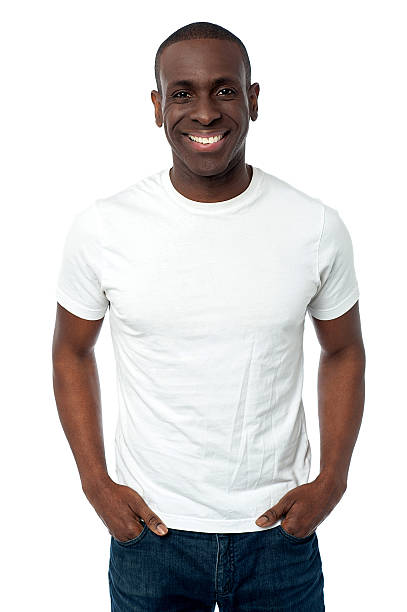 istock African man smiling isolated over a white 519407507