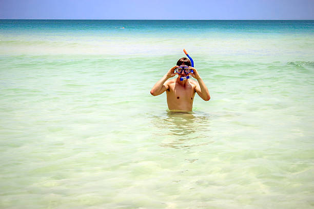 istock man snorkelling in the sea 519408591