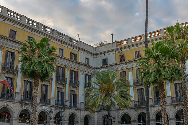 istock Famous historic Plaza Real in Barcelona, Spain 519408855