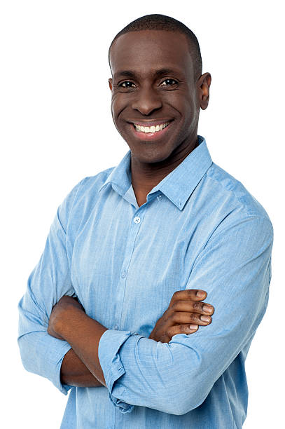 istock Casual african man with arms crossed 519409477
