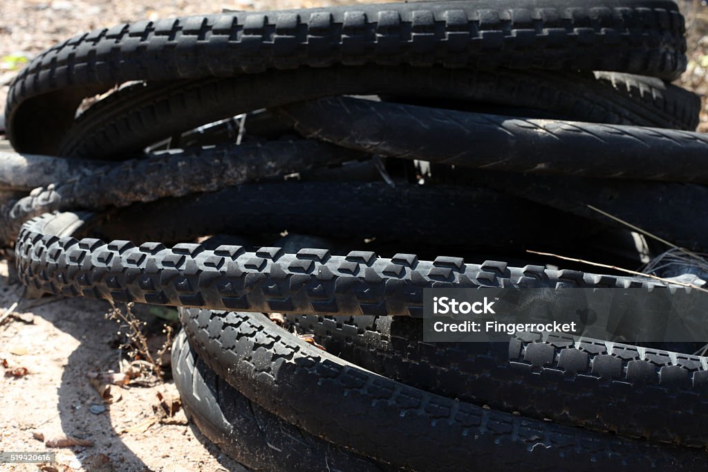 Tire Old Car Stock Photo