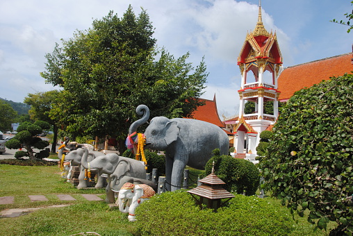 Wat Chalong is the most important temple of Phuket Thailand