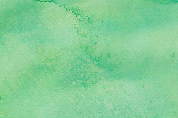istock green watercolor painted background 519421344