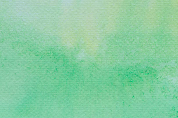 istock green watercolor painted background 519421448