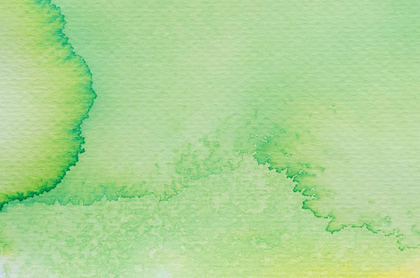 istock green watercolor painted background 519421498