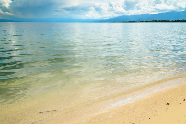 Siuri Beach at Poso lake. Central Sulawesi. Indonesia