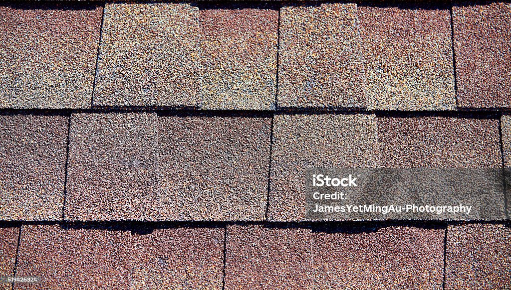 Rust Color Shingles Roofing Shingles Mixed Rust Flat Tab Style Pattern Stock Photo ...