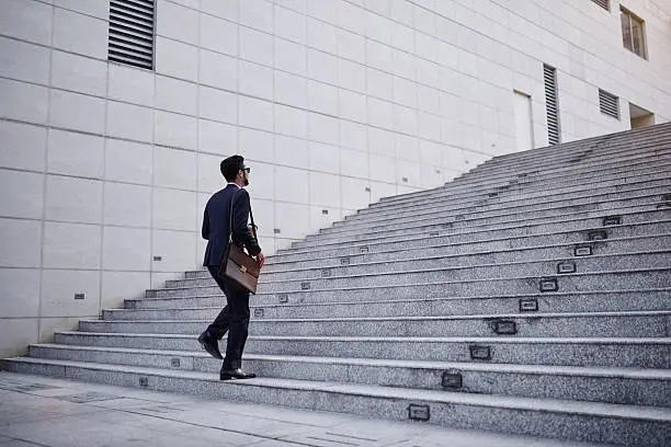 Photo of Businessman on stairs