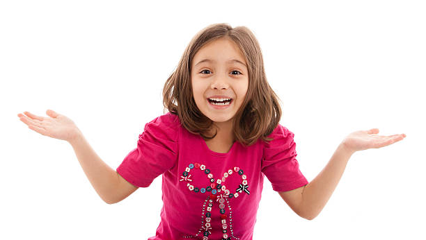 Portrait of a smiling little girl.