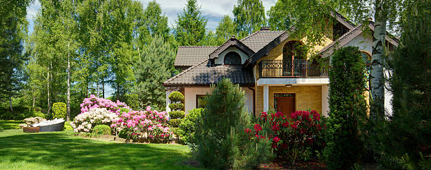 istock Luxurious villa with secluded garden 519434598