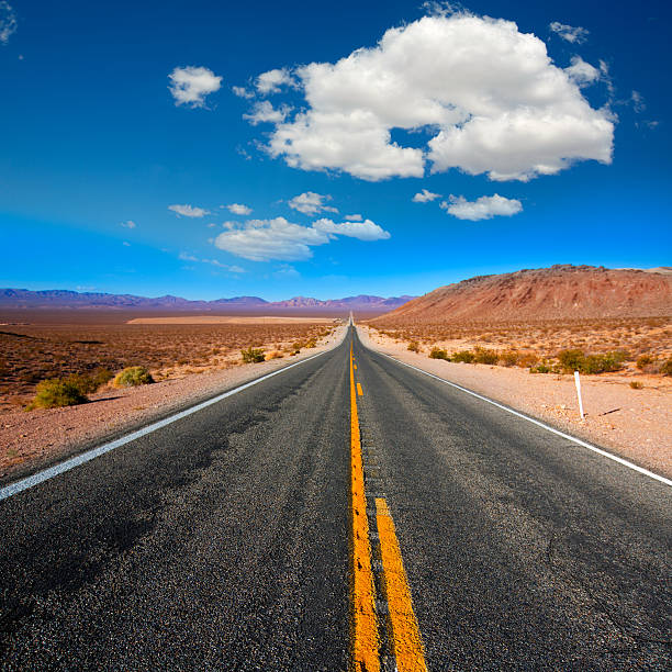 istock Never ending road to Death Valley California 519434729