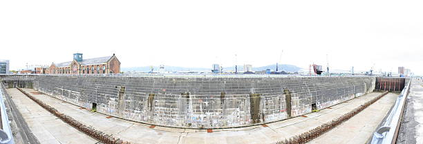istock Panoramic of Titanic Thompson Dock in Belfast 519436377