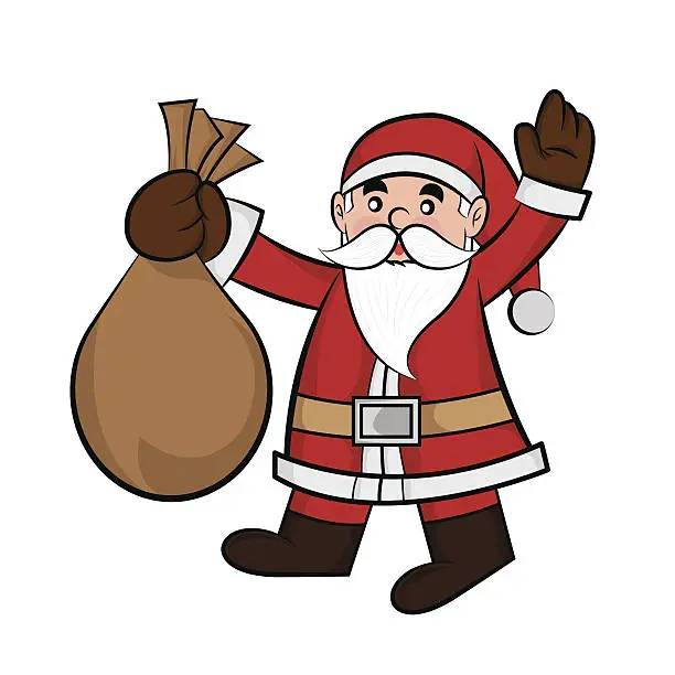 Vector illustration of Santa Claus