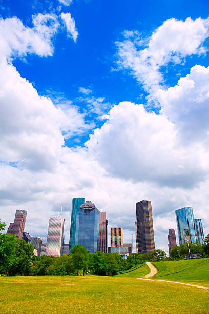 istock Houston Texas Skyline modern skyscapers and  blue sky 519441825