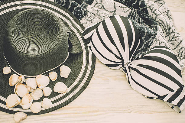 istock Black and white beach fashion 519460778