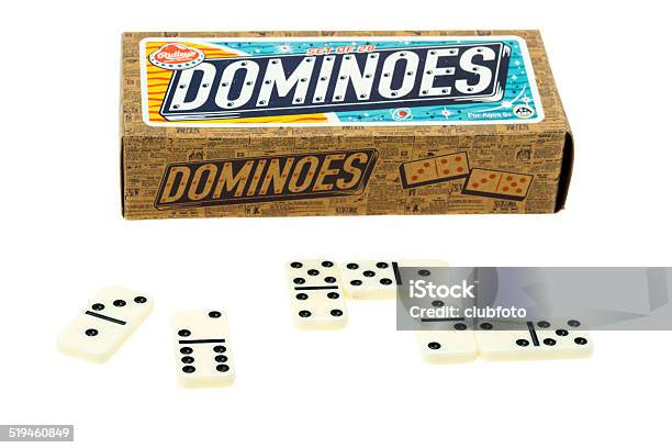 Dominoes And Retail Packaging Stock Photo - Download Image Now - Domino, Packaging, Box - Container