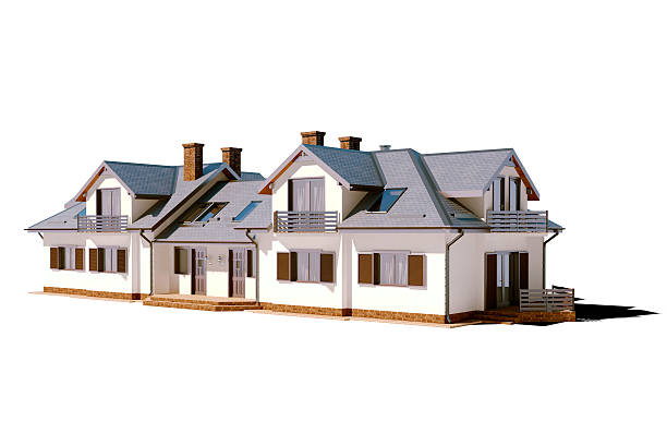 istock 3d beautiful residential house render 519461522
