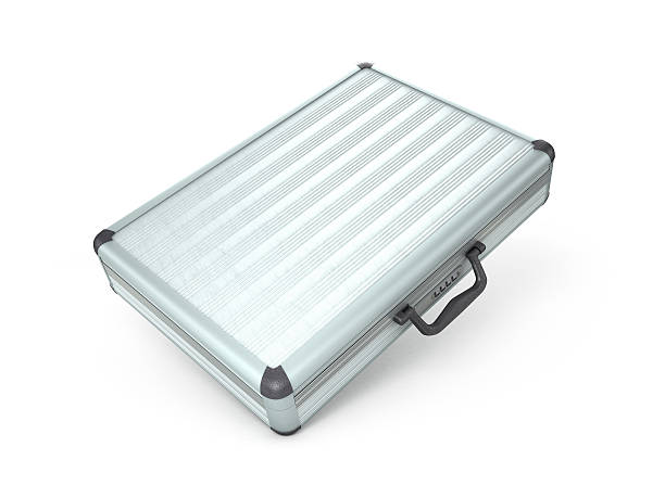 istock 3d illustration of an metal case with 519465846