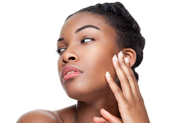 istock Black beauty with perfect skin 519466194