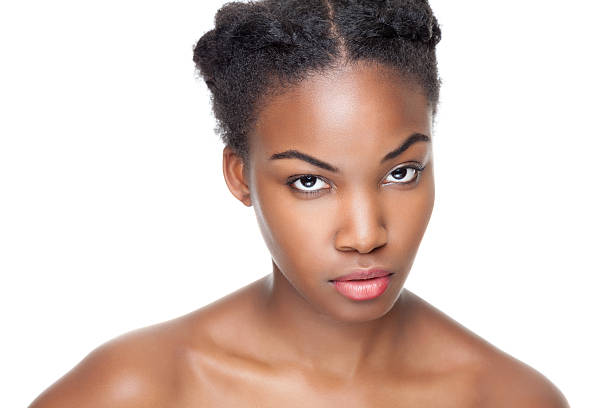 istock Black beauty with perfect skin 519466314