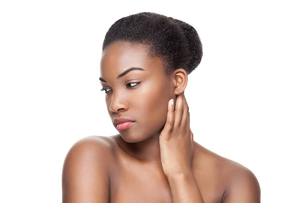 istock Black beauty with perfect skin 519466362